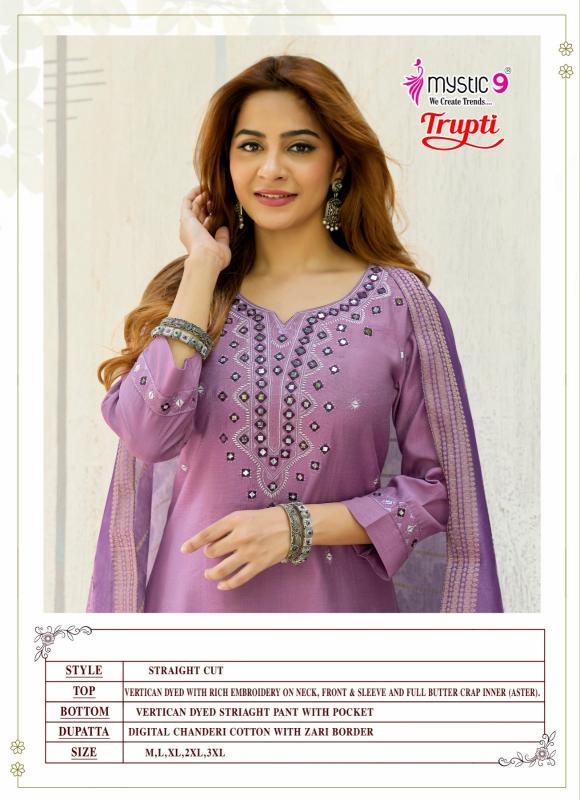 Mystic9 trupti vol 1 straight kurtis wholesale